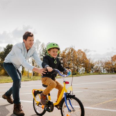 Learning to ride a bicycle