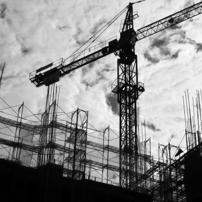 Construction Site Silhouette