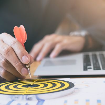 Business strategy success target goals.