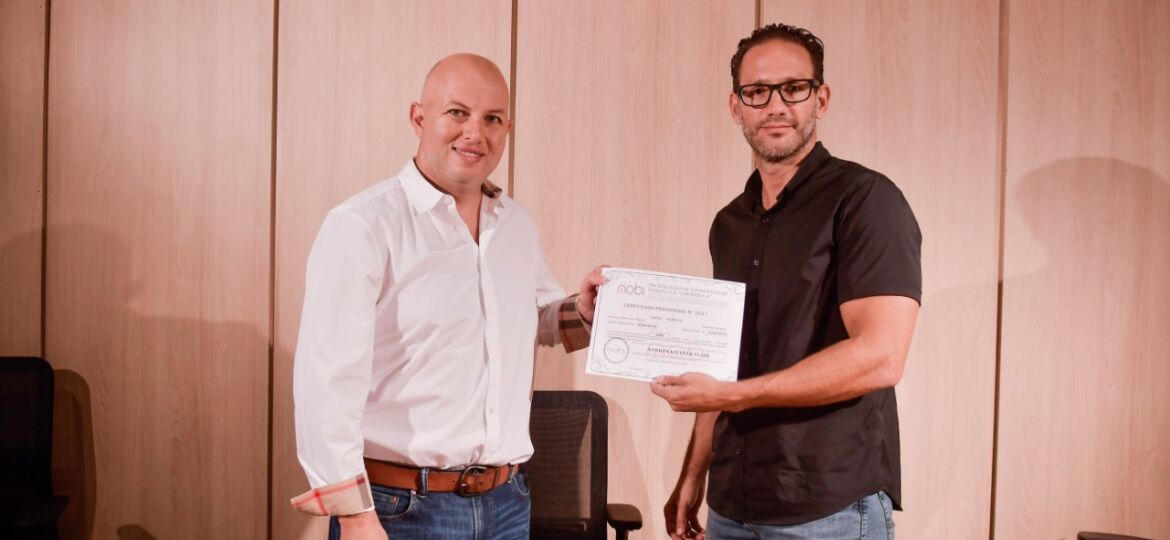 Andres Kieffer y Gustavo Pereira representante de MOBI