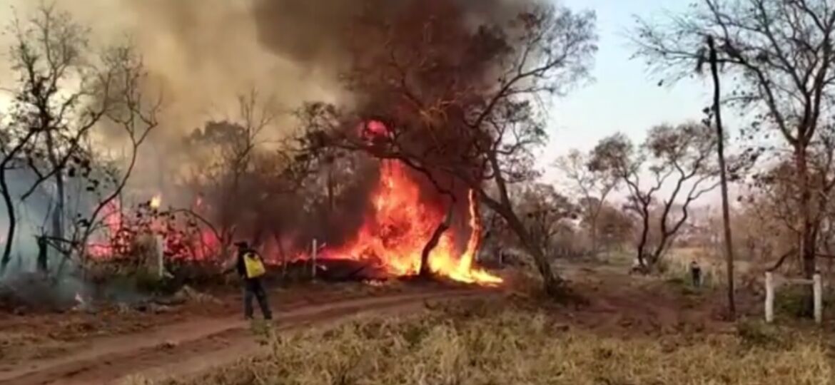 incendio forestal en scz