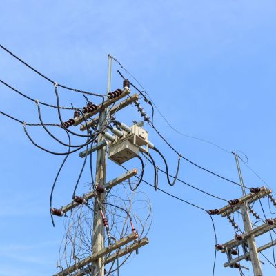 Old,Electricity,Pole