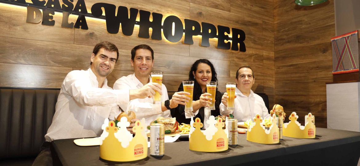 Ismael Vergara, director nacional mkt, Juan Pablo Handall, director nacional de ventas CBN, Daniela Salas, gerente comercial y Carlos Camacho, gerente de operaciones BK