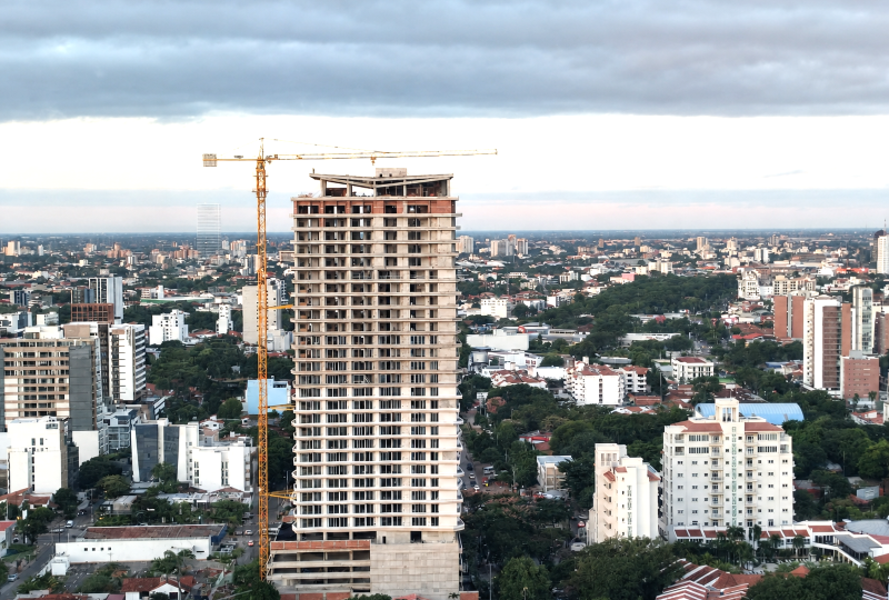 construcción edificio Santa Cruz